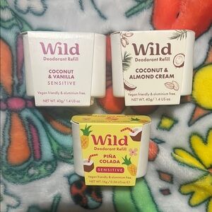 Wild Deodorant Refill Trio